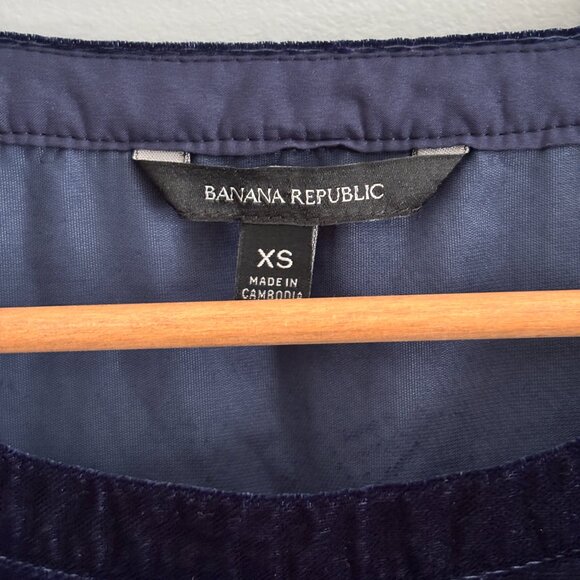 Midnight Blue Velvet Top - Picture 6 of 7